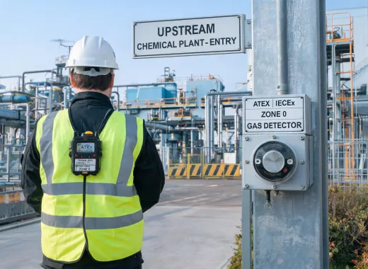 Hazardous area operations gas monitoring