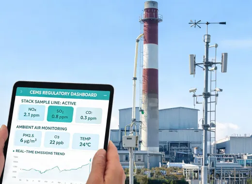 Environmental compliance monitoring station